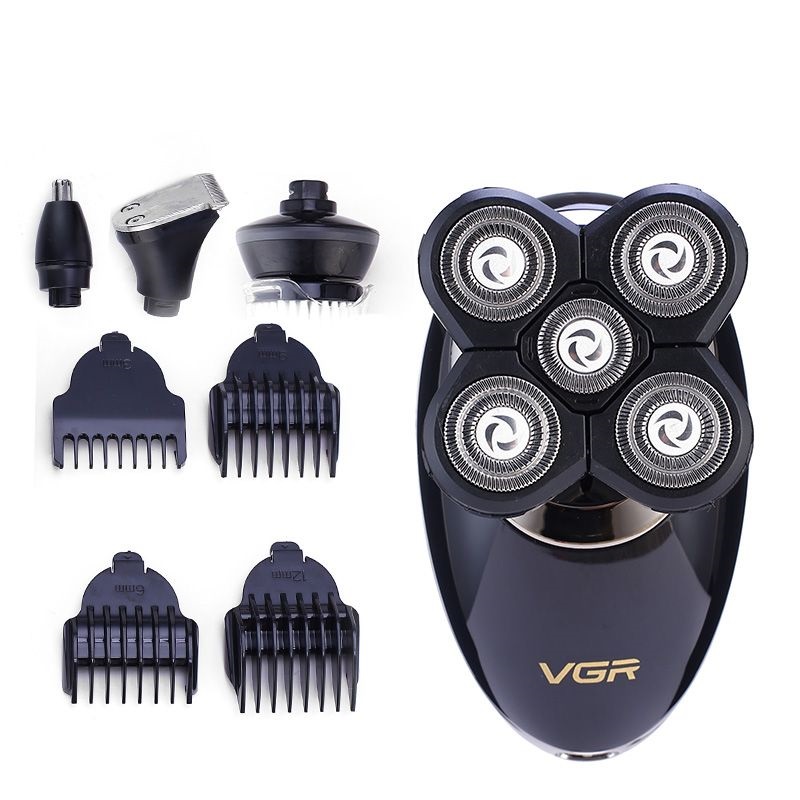 ماكينة حلاقة اللحية كهرباء في جي ار ، اسود - V-302