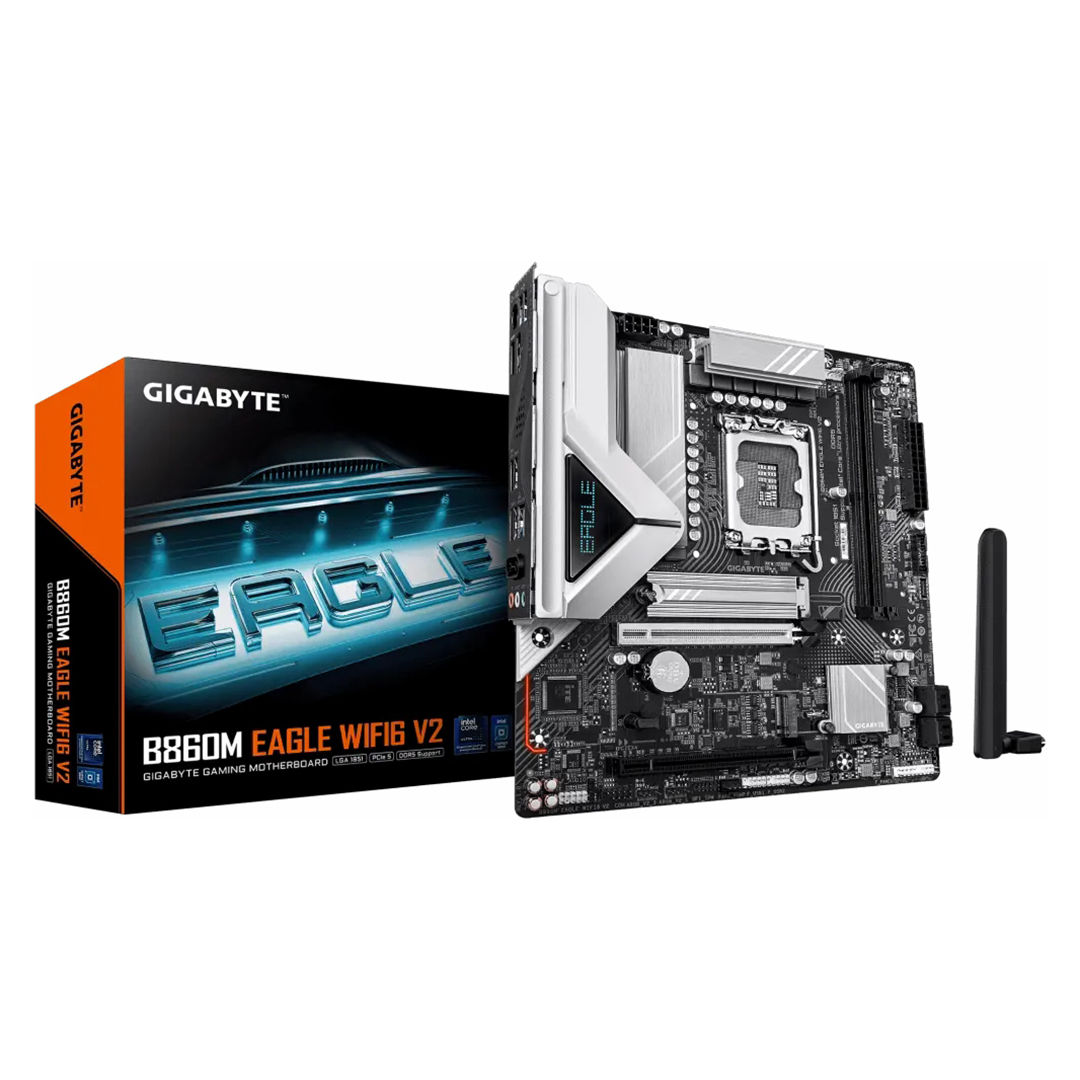 Gigabyte B860M EAGLE WIFI6 V2 Motherboard , Intel mATX Black
