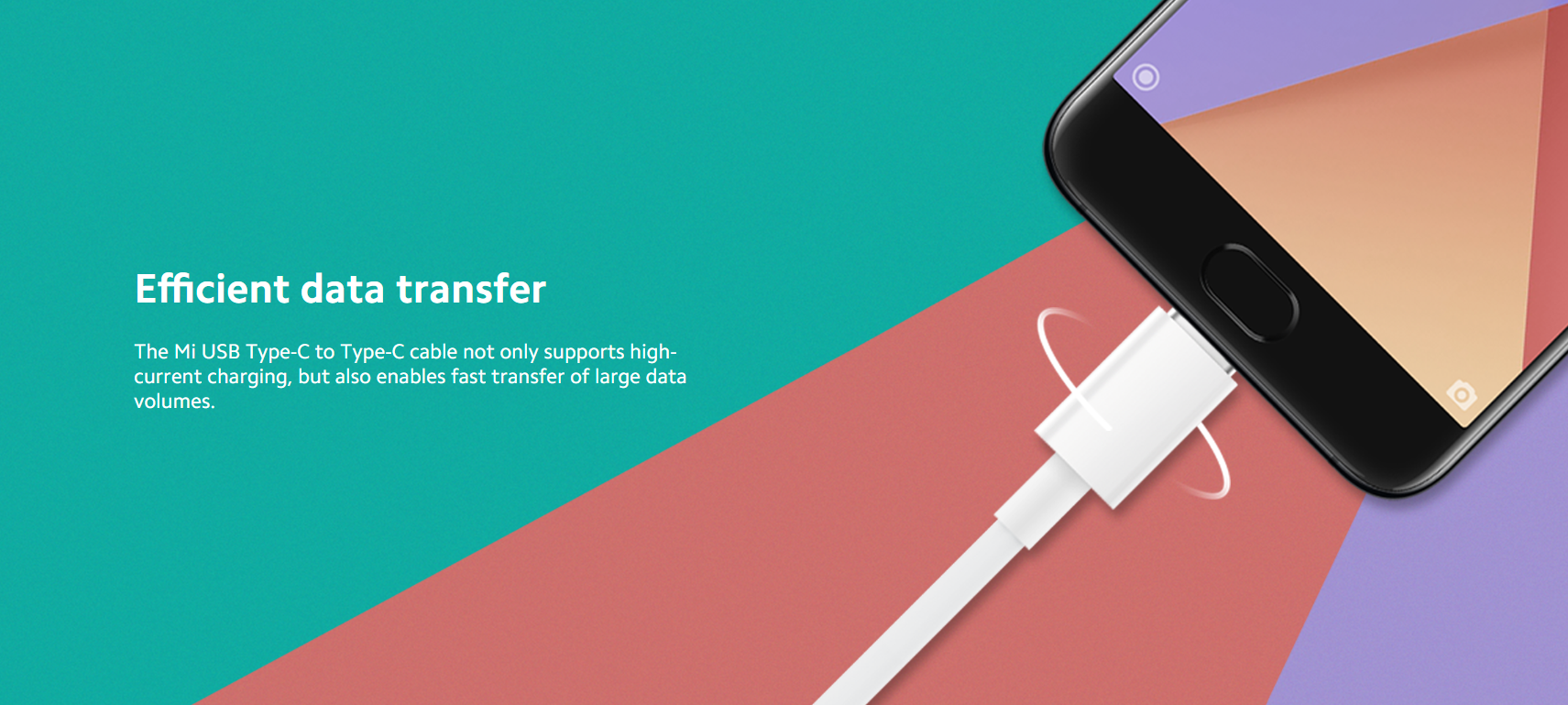 Xiaomi Mi Type C Charging Cable 150 Centimeter White - SJX12ZM