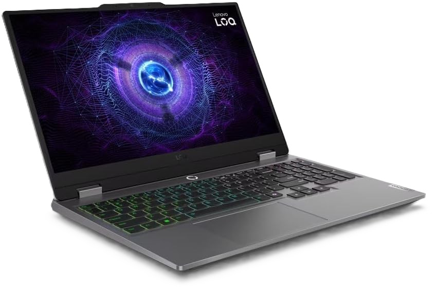 لاب توب جيمنج لينوفو LOQ 15IAX9 ، معالج انتل كور i7-13650HX 15.6 بوصة ، هارد 512 جيجا بايت SSD ، رام 16 جيجا بايت ، كارت شاشة انفيديا جي فورس RTX 3050 ،ويندوز 11 برو - رمادي لونا