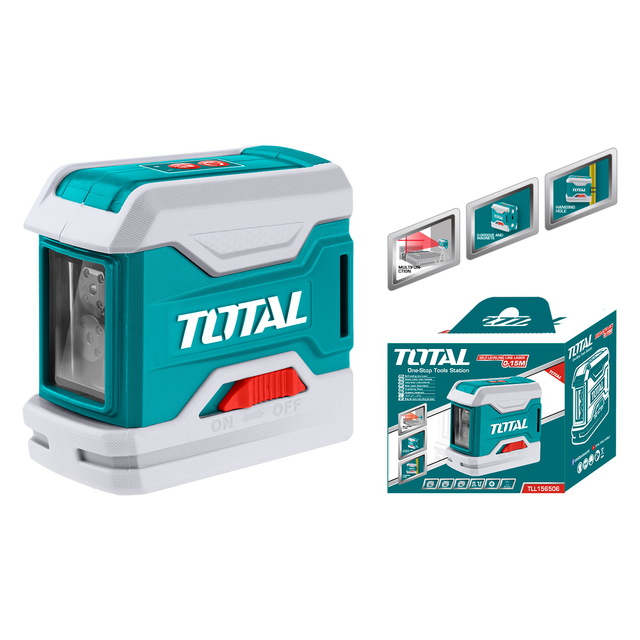 Total Leveling Line Laser Distance Detector , Blue - TLL156506