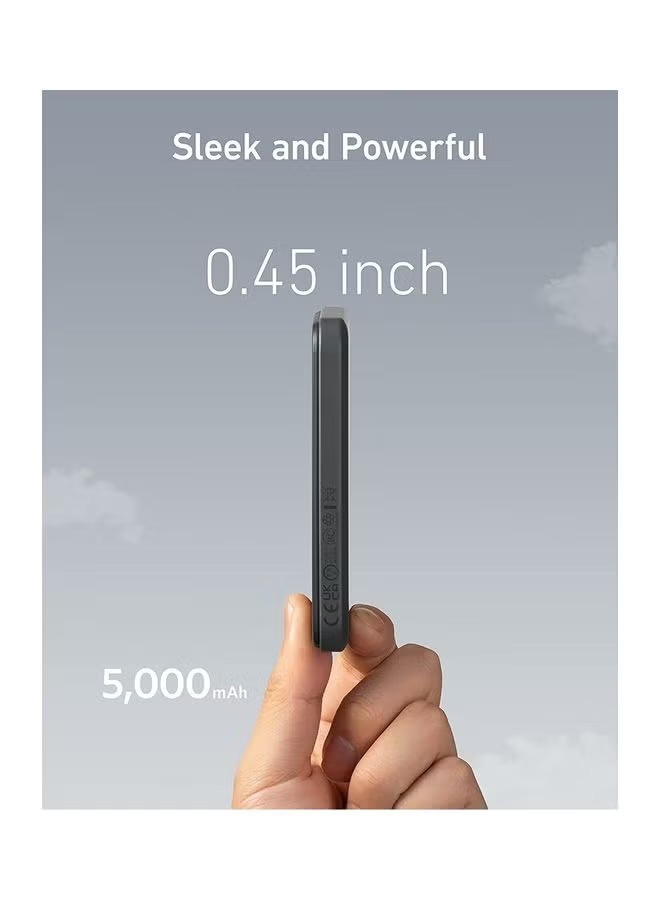 Anker 621 MagGo Power Bank , 5000 mAh 1 Ports , Black