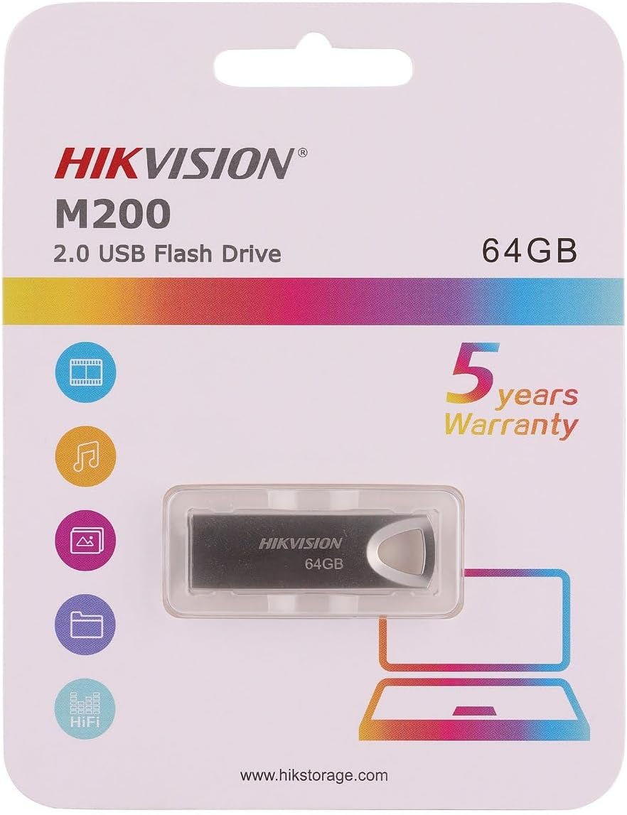 فلاش درايف USB 2 / USB-A هيك فيجن ، 64 جيجا بايت فضي - HS-USB-M200(STD)