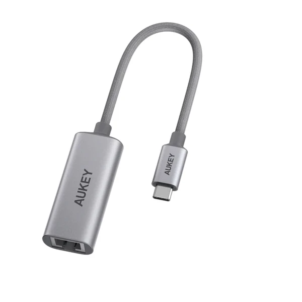 محول USB لاسلكي اوكاي ترافيل دوك ،USB-C إلى إيثرنت ،رمادي - UH-E01