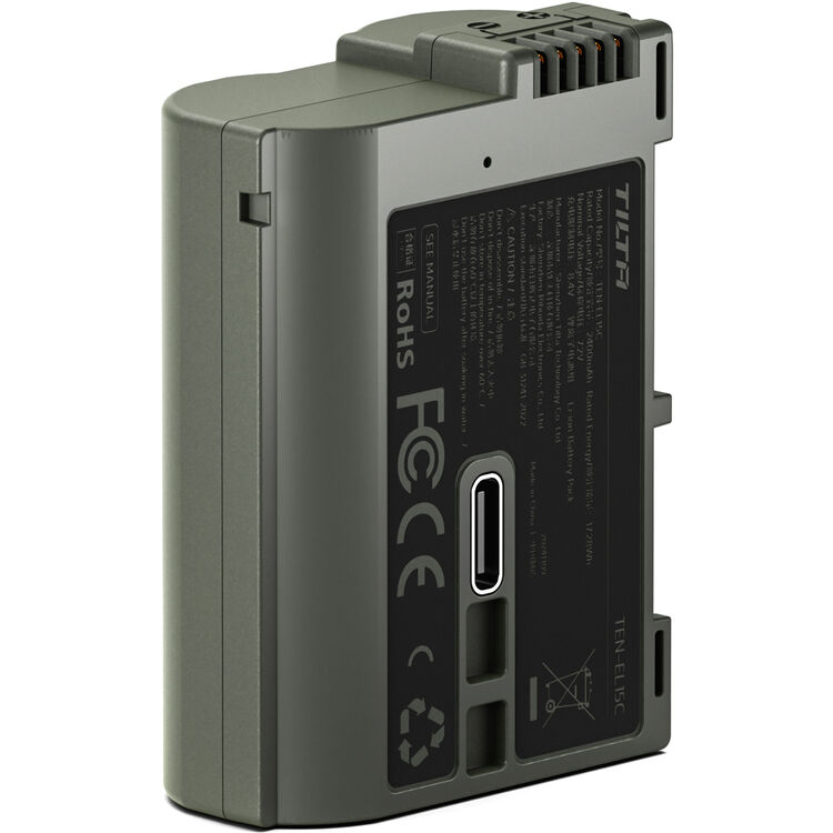 Tilta USB - C Camera Battery ,Dark Green - TEN-EL15C-GN