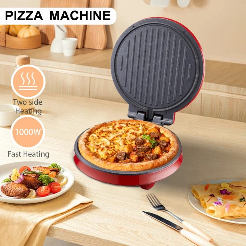 Sokany Pizza Maker 1000 Watt Red - SK-08013