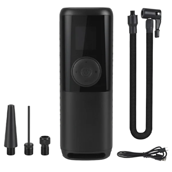 Maxco Cordless Tire Inflator for Cars, Motorcycles, Bicycles & Sports Balls , Black - YS001-P