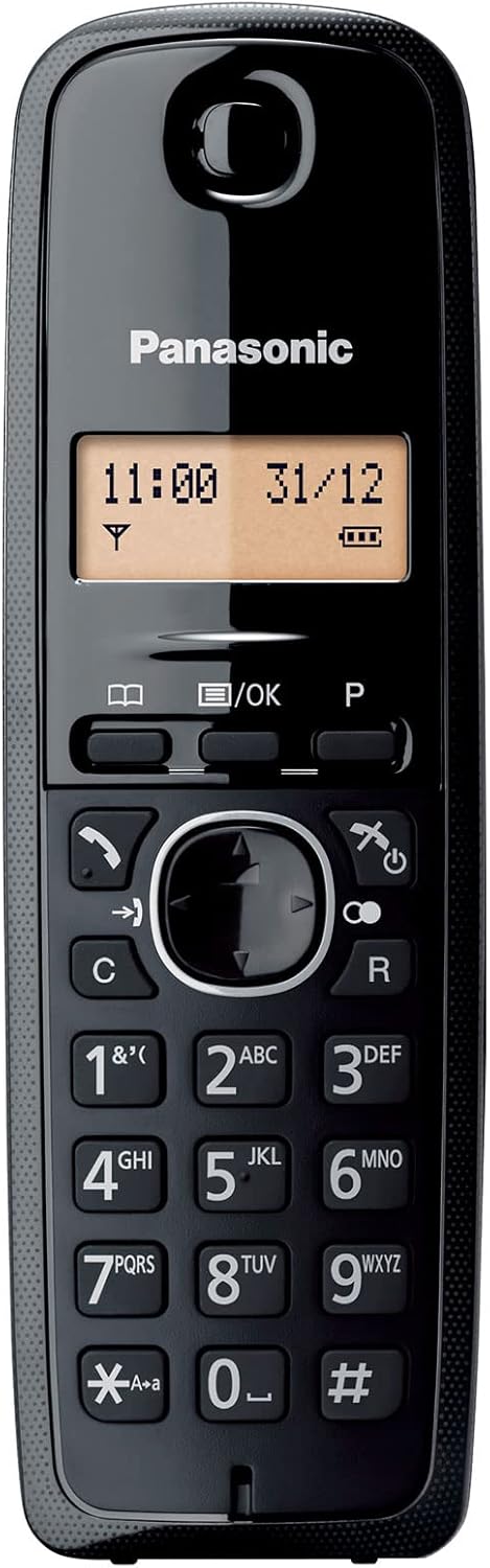 تليفون لاسلكي باناسونيك ،اسود - KX-TG1611 DECT
