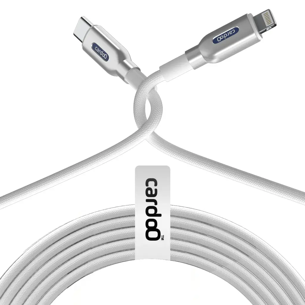Cardoo Lightning Charging Cable 1.2 Meter White - CGLCTL01