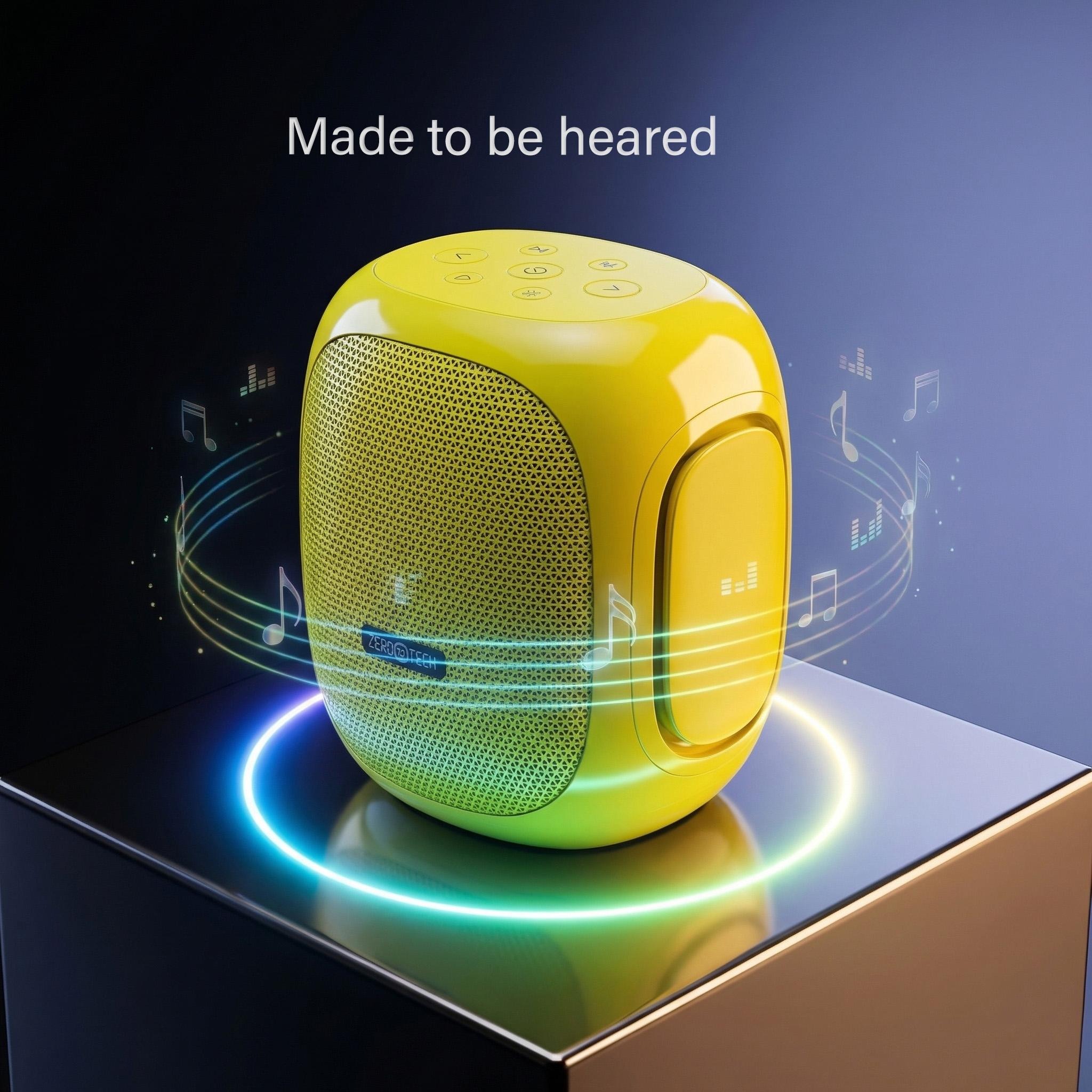 ZeroTech Portable Bluetooth Speaker , Lime Green - ZPCS-P35GN