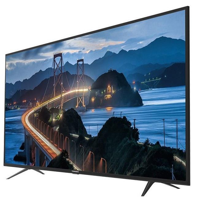 شاشة تلفزيون سمارت تورنيدو ، مقاس 70 بوصة ، ليد ، دقة 4K UHD ، بريسيفر داخلي