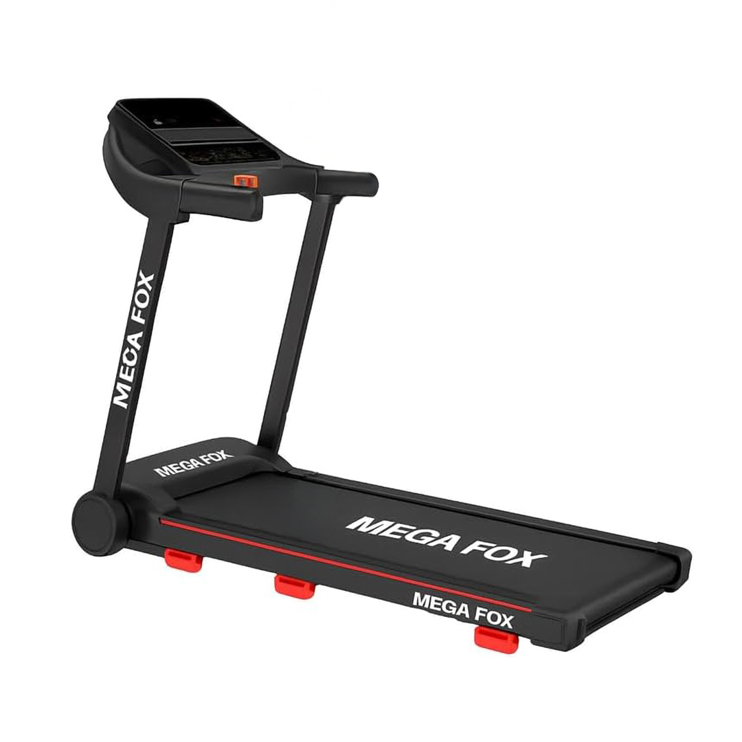 Mega Fox Foldable Treadmill , 120 Kilogram 2.5 horsepower , Black