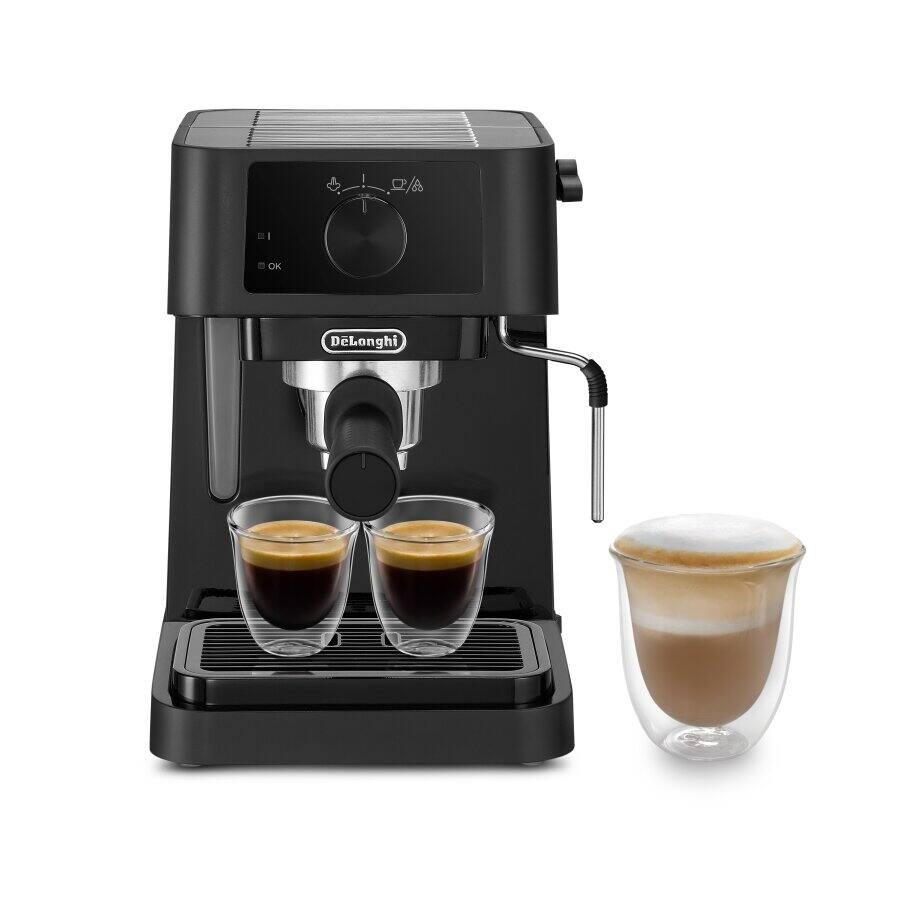 Delonghi Stilosa Espresso Machine , 1 Liter , Black - EC230.BK