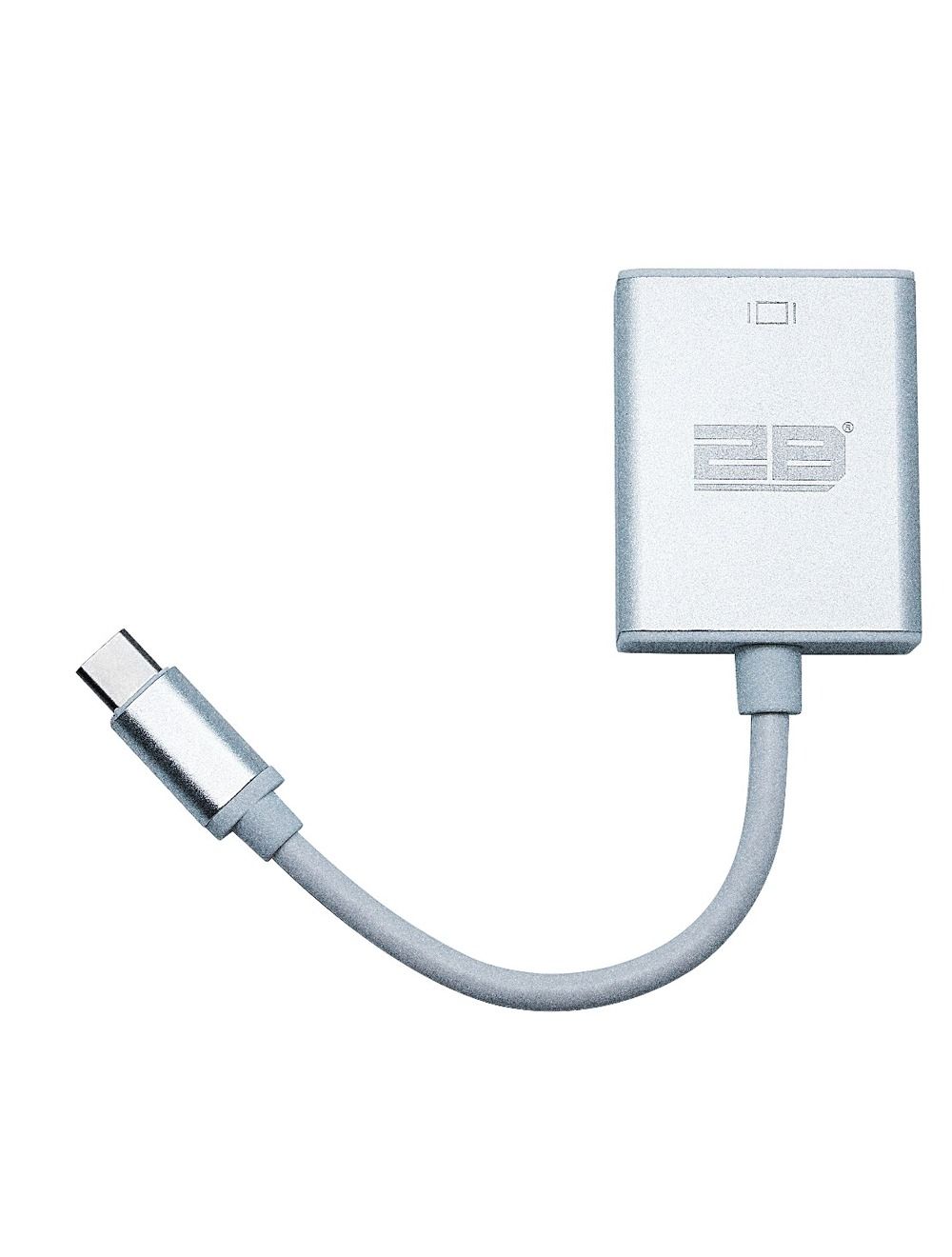 2B USB-C to VGA Converter ,White - CV224