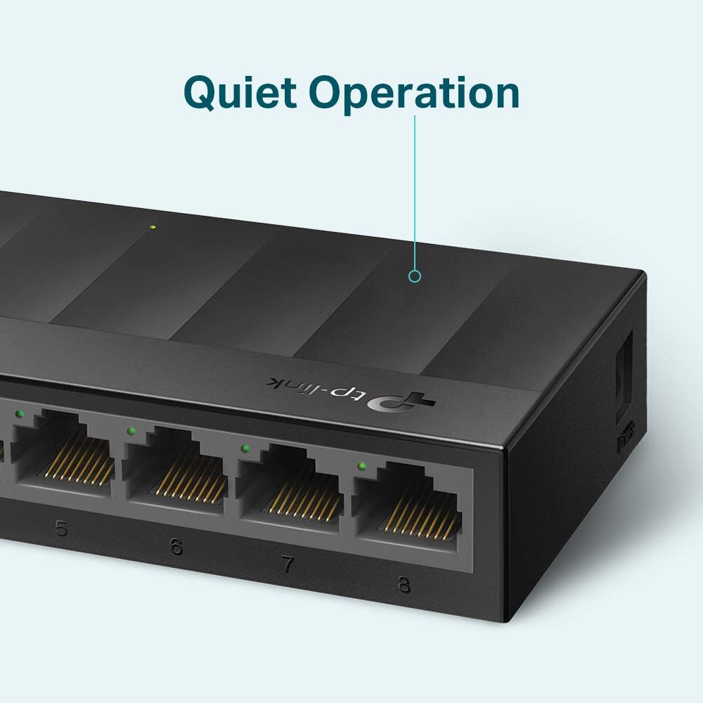Tp-Link LiteWave Gigabit Switch , 8 Ports , Black - LS1008G