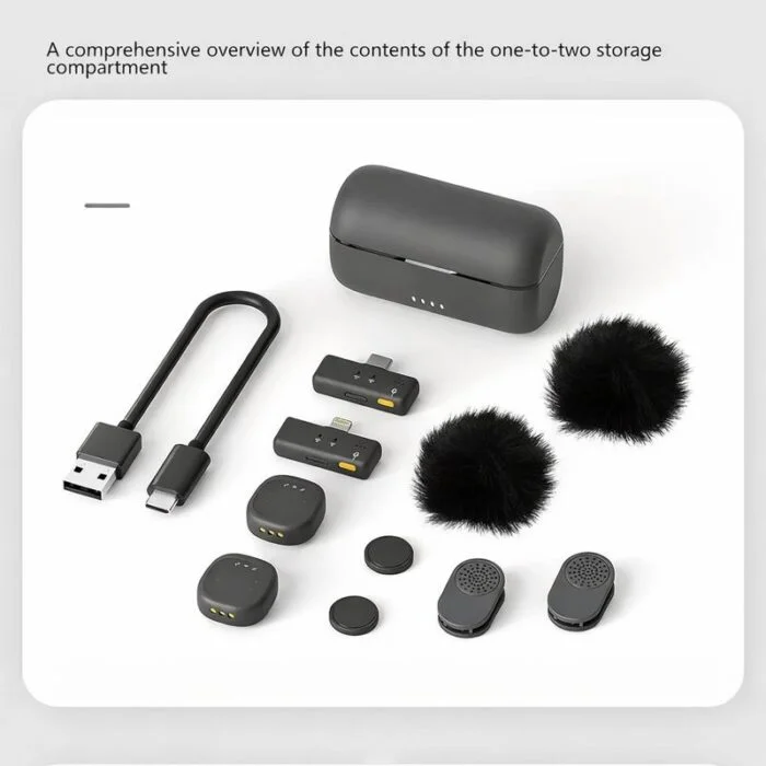 Generic SX27 Wireless Lavalier Microphone , Black