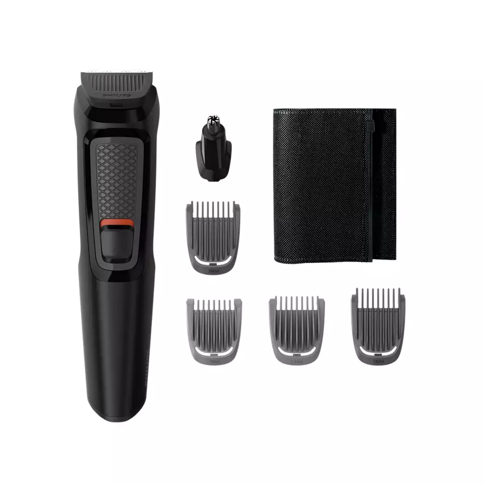 Philips Hair Trimmer with Attachments , Black Red - MG3710