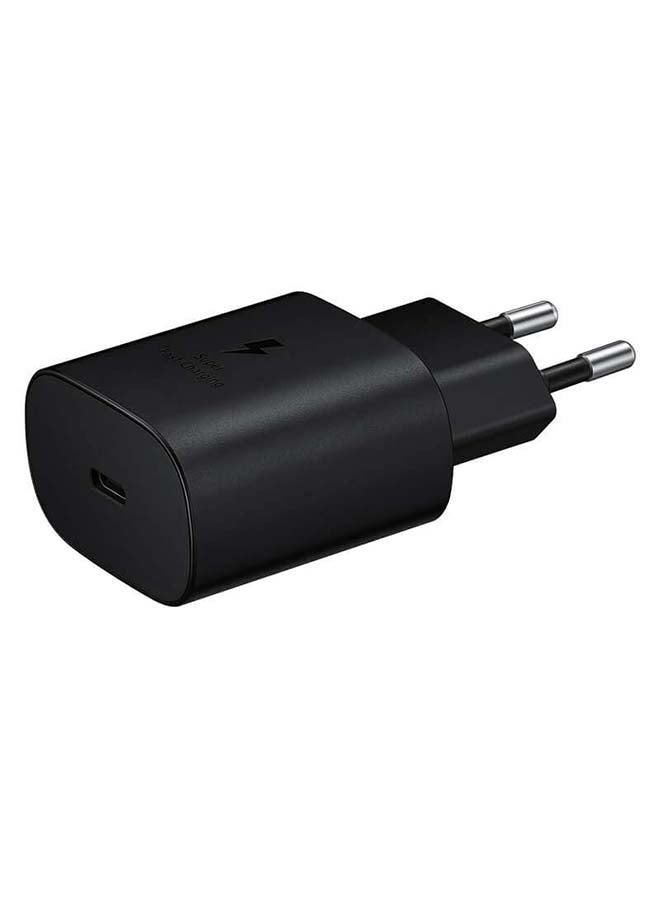 Samsung Wall Charger, USB-C port - EP-TA800NBEGGB with Samsung USB-C Charging Cable, 1 Meter, 5A, Black - EP-DN975BBEGWW, Black, 25 Watt