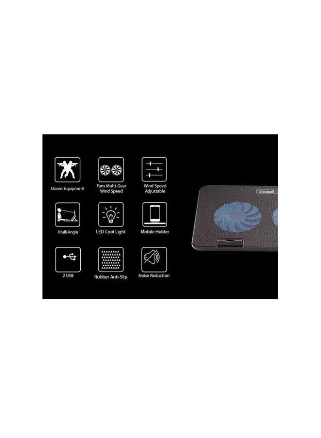 Standard ICE02 Laptop Cooling Pad ,Black