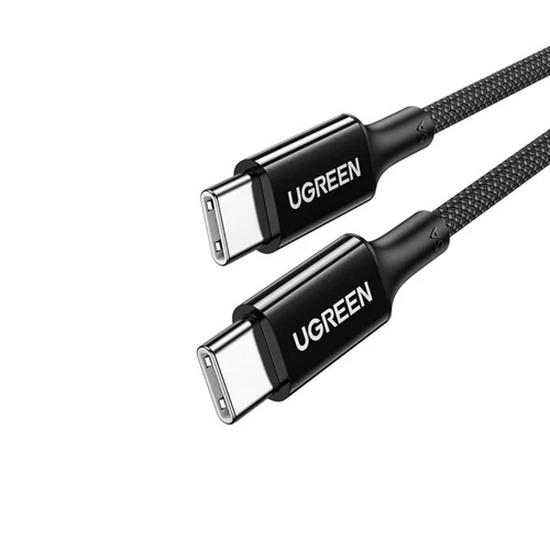 كابل شحن Type C يوجرين ، طول 1 متر ، اسود - US557