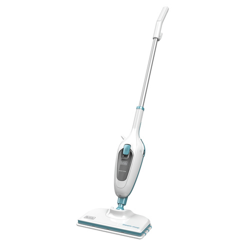 Black + Decker Steam Mop Cleaner , 1300 Watt , White Blue - FSM13E1