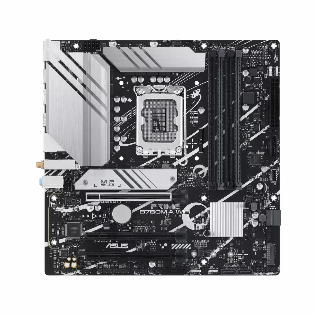 ماذر بورد اسوس برايم B760M-A واي فاي ، Intel ، mATX - الوان متعددة