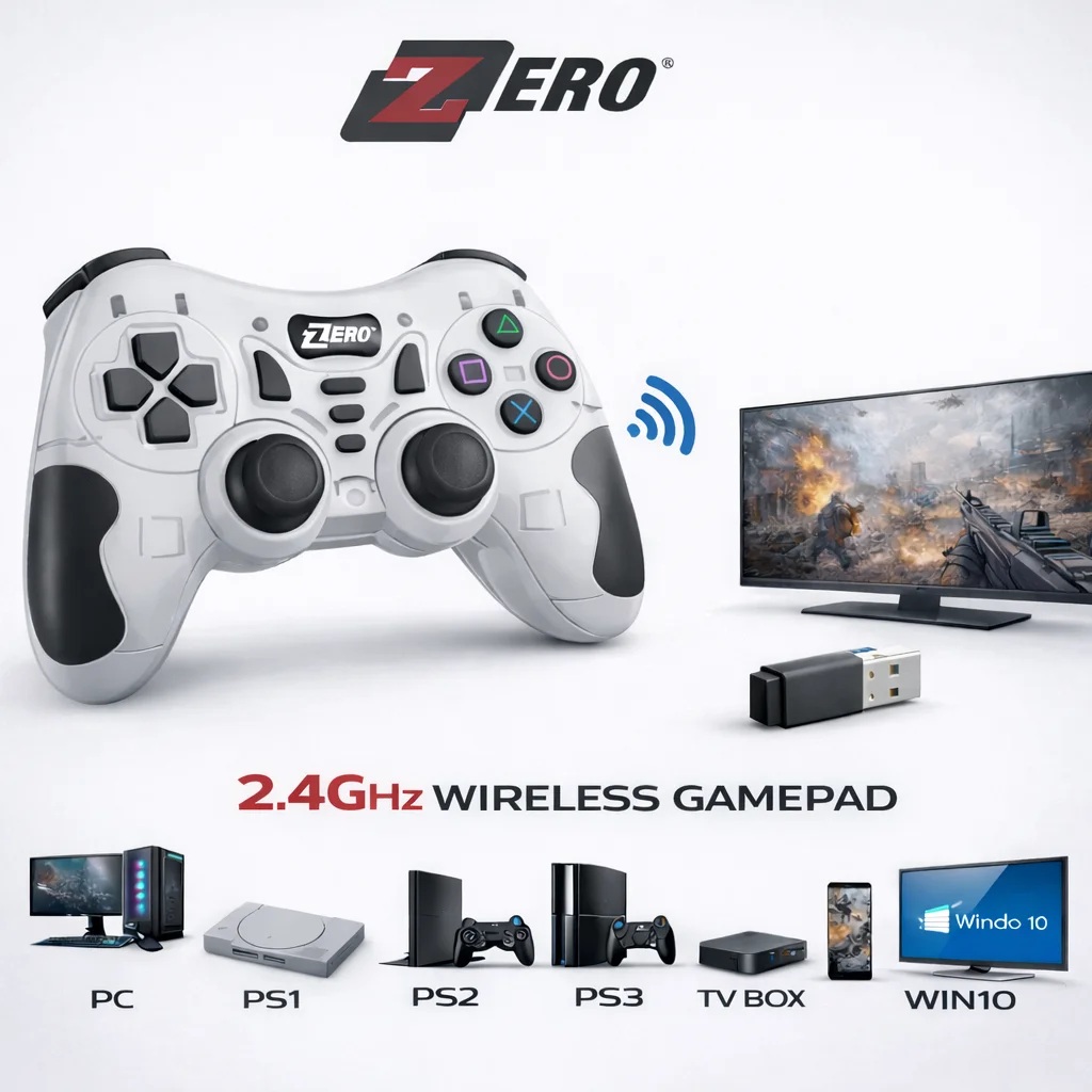 Zero Wireless Wireless Controller , White Black