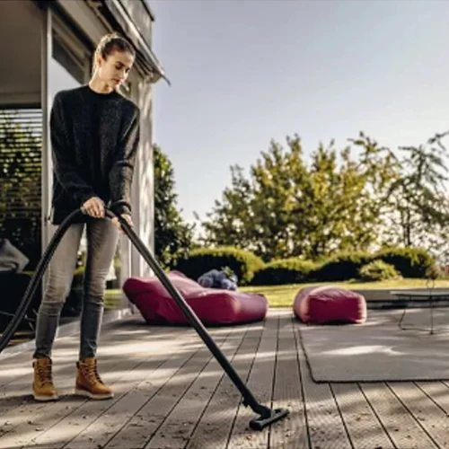 Karcher WD 4 Wet and Dry Drum Vacuum Cleaner , Black Yellow