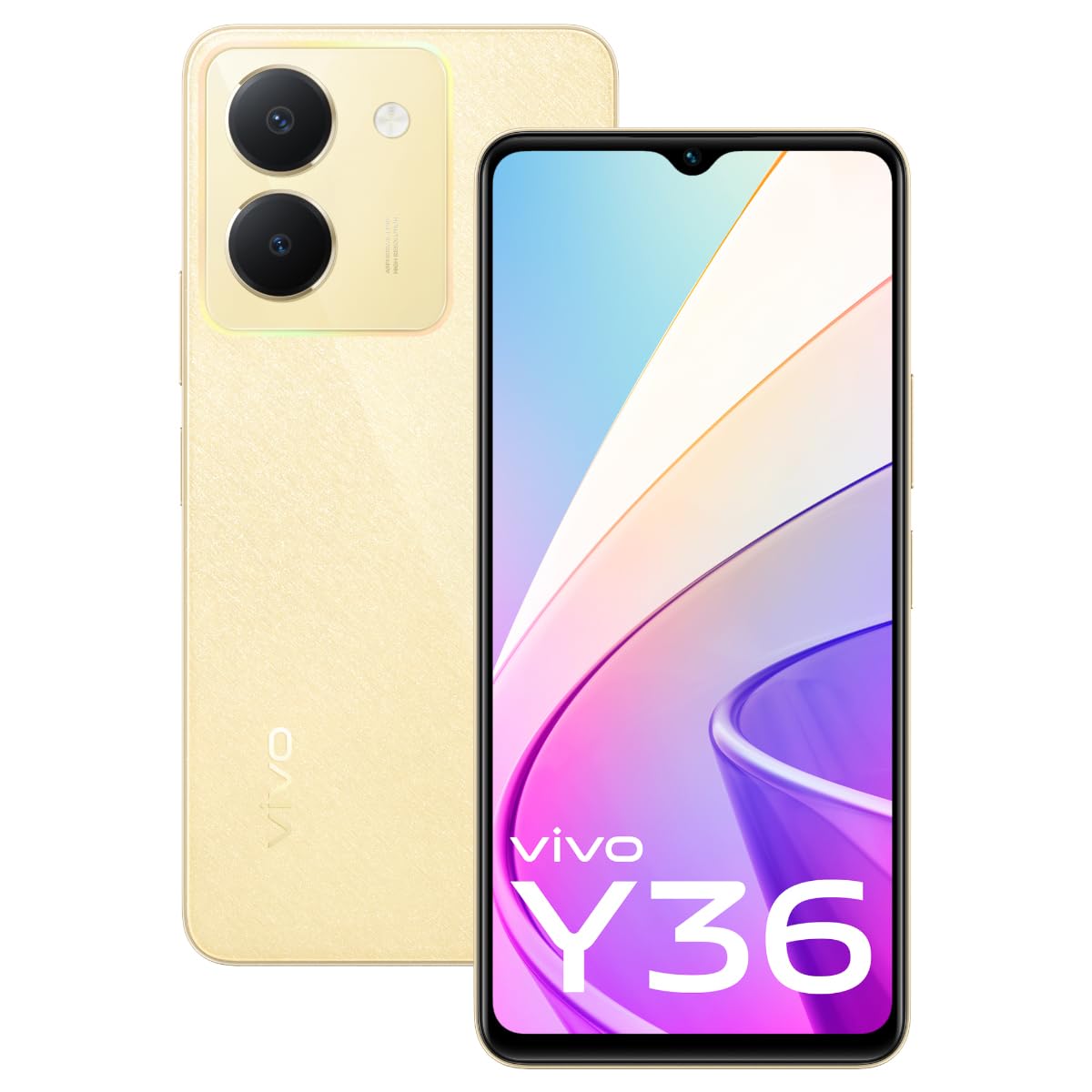 Vivo Y36 , 256 GB , 8 GB , 4G LTE , Dual-SIM - Gold