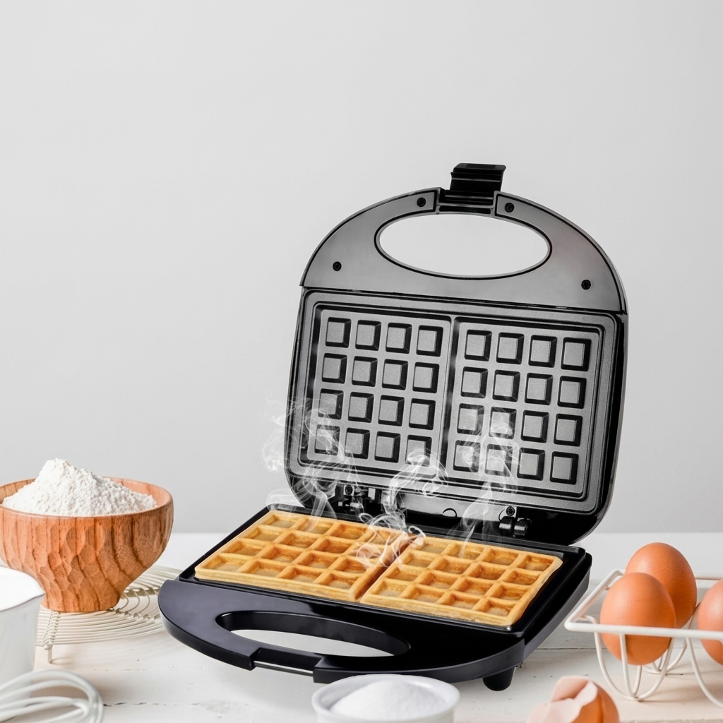 ماكينة وافل سوكاني ، 800 وات ، اسود - SK-BBQ-137
