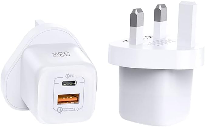 Wiwu Wall Charger , 2 Ports , 50 Watt 120 Volt White - RY-U33UK