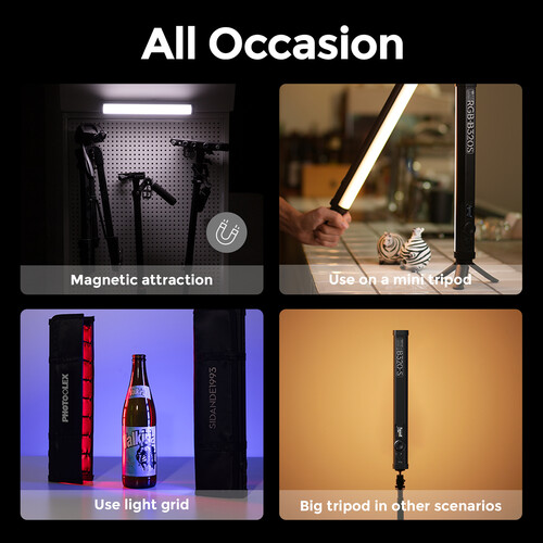 PHOTOOLEX B320S LED Light Tube ,30 Centimeter ,10 Watt ,Black