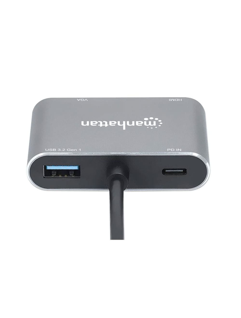 محول USB-C الى VGA و HDMI مانهاتن ،رمادي - 130691