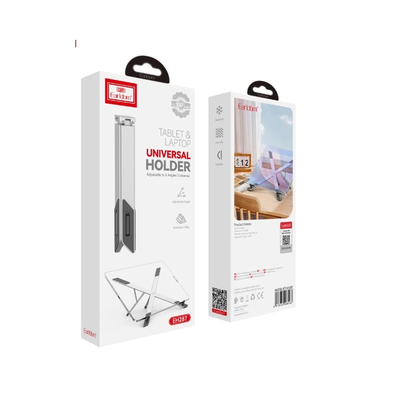 Earldom Laptop Holder for Laptops, Tablets , Silver - EH287