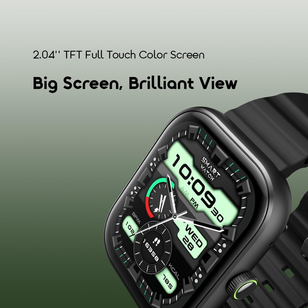 Oraimo Watch 6 Smart Watch , 2.04 Inch Black - OSW-807