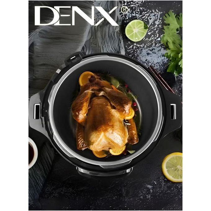 حلة ضغط كهرباء دينكس ، سعة 8 لتر ، 1350 وات ، فضى واسود - DX3401