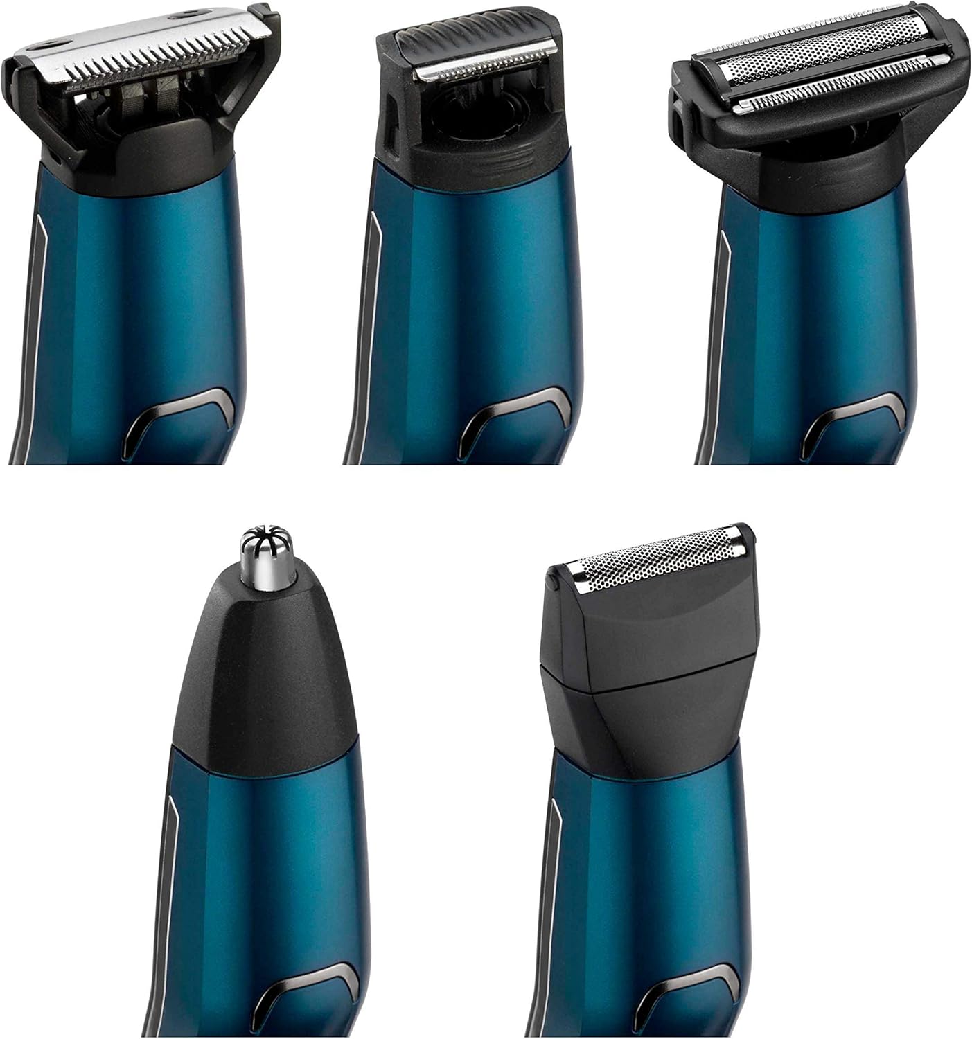 Babyliss MEN 12-in-1 Detail Beard T Hair Trimmer with Attachments , Black Blue