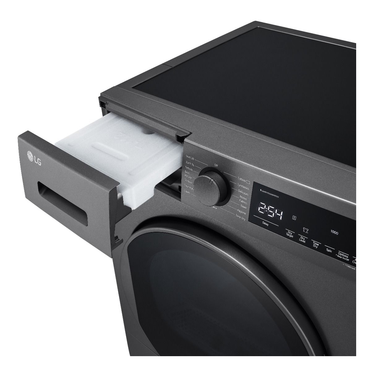 LG Dryer , 8 kg , Dark Silver - RH80T2SP7RM