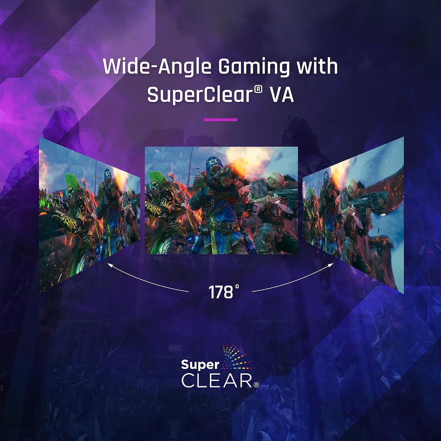 Viewsonic 34 Inch UWQHD Curved Gaming Monitor , 180 Hertz 1 Millisecond , Black - VX3418C-2K