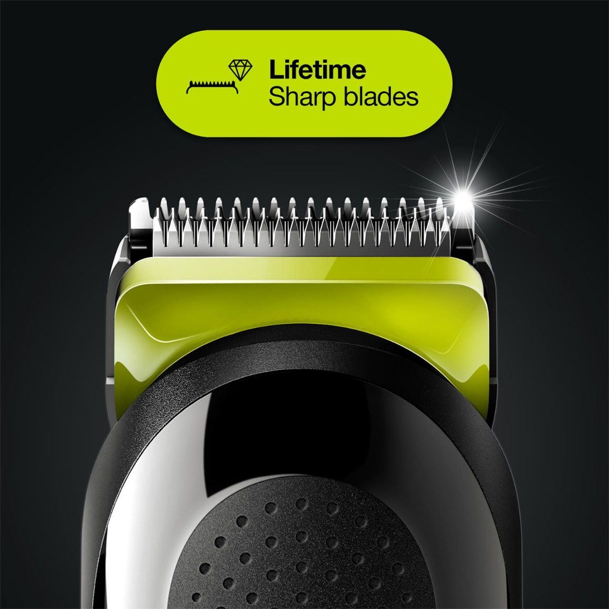 Braun Hair Trimmer with Attachments , Black - MGK3221