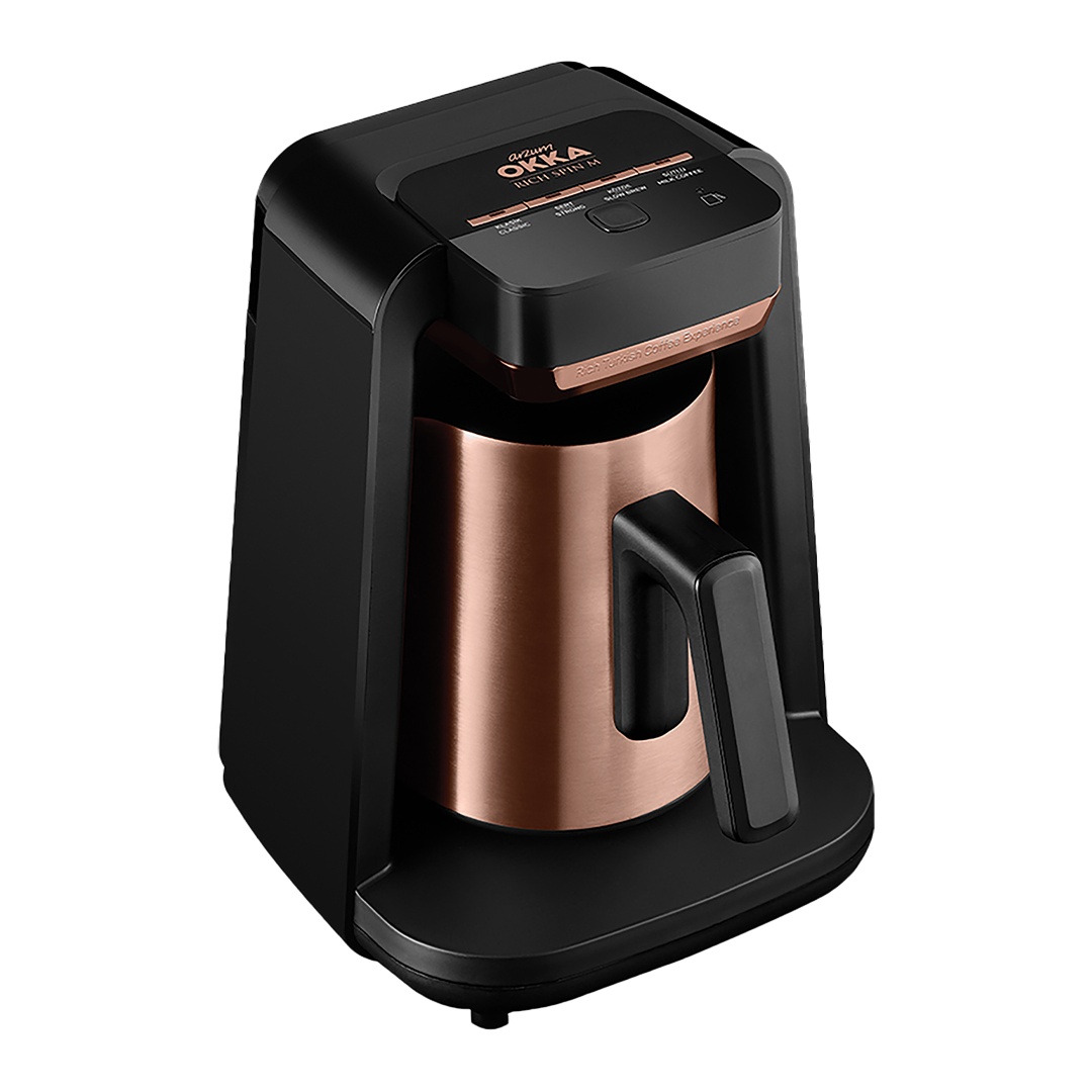 Arzum Okka Rich Turkish Coffee Maker , 300 milliliter 5 Cups 700 Watt Black Copper - OK0012