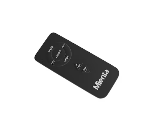 مروحة ستاند مع ريموت كنترول ميانتا ، مقاس 18 بوصة ، اسود - SF351438A