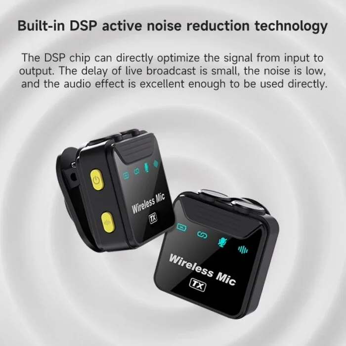 Generic SX23 Wireless Microphone , Black