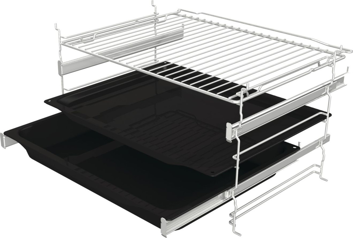Gorenje Built-In Electric Oven with Grill 77 Liter , Black Stainless Steel - BOS6747A01X