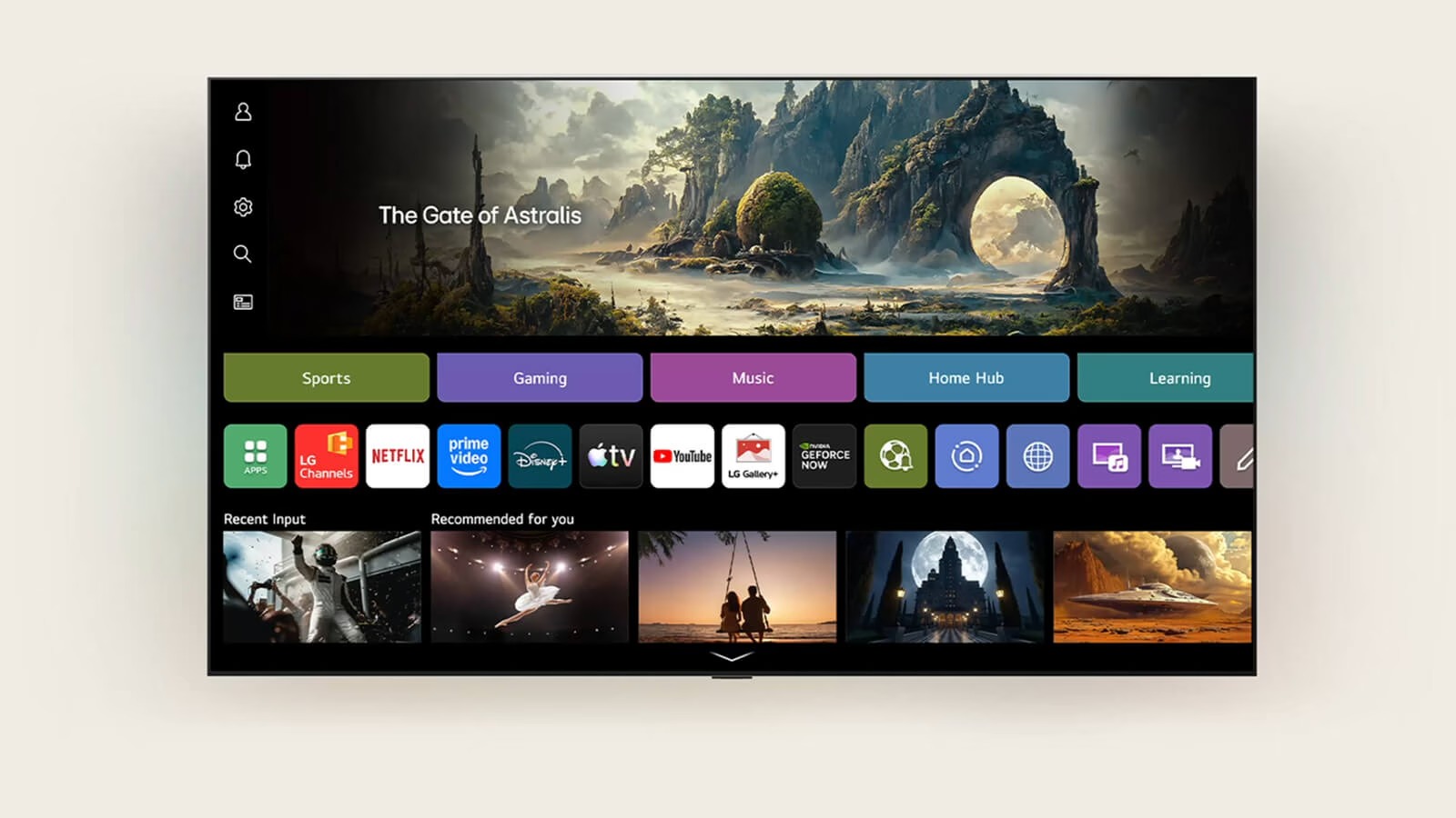 شاشة تلفزيون سمارت ال جي ، مقاس 55 بوصة ، ليد ، دقة نانو 4K UHD ، بريسيفر داخلي