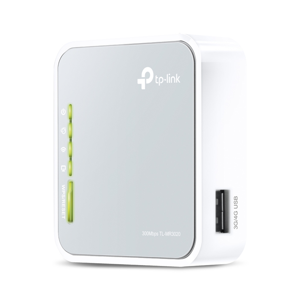 Tp-Link Wireless Router , 4 Ports , White - TL-MR3020