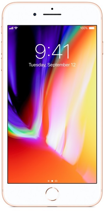 ابل ايفون 8 بلس ، سعة 128 جيجا بايت ، رام 3 جيجا بايت ، شبكة 4G LTE ، شريحة واحدة - ذهبي