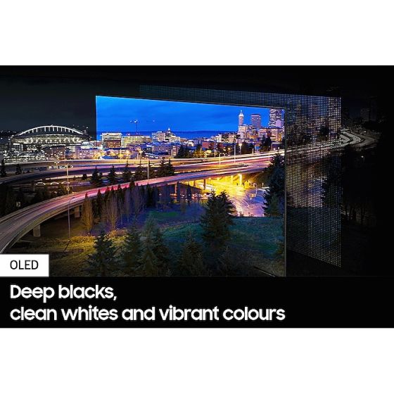 شاشة تلفزيون سمارت سامسونج ، مقاس 55 بوصة ، OLED ، دقة 4K UHD ، بريسيفر داخلي