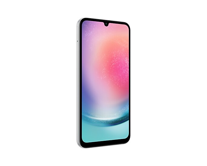 Samsung Galaxy A24 , 128 GB , 8 GB , 4G LTE , Dual-SIM - Silver