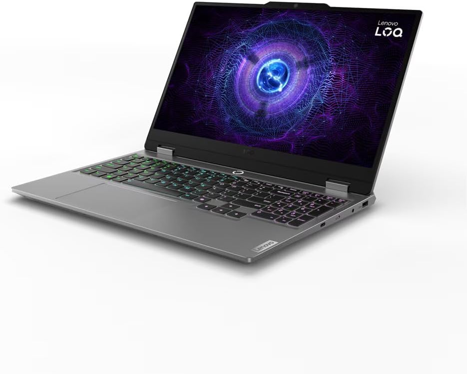 لاب توب جيمنج لينوفو LOQ 15IAX9 ، معالج انتل كور i7-13650HX 15.6 بوصة ، هارد 512 جيجا بايت SSD ، رام 16 جيجا بايت ، كارت شاشة انفيديا جي فورس RTX 3050 ،فري دوس - رمادي لونا